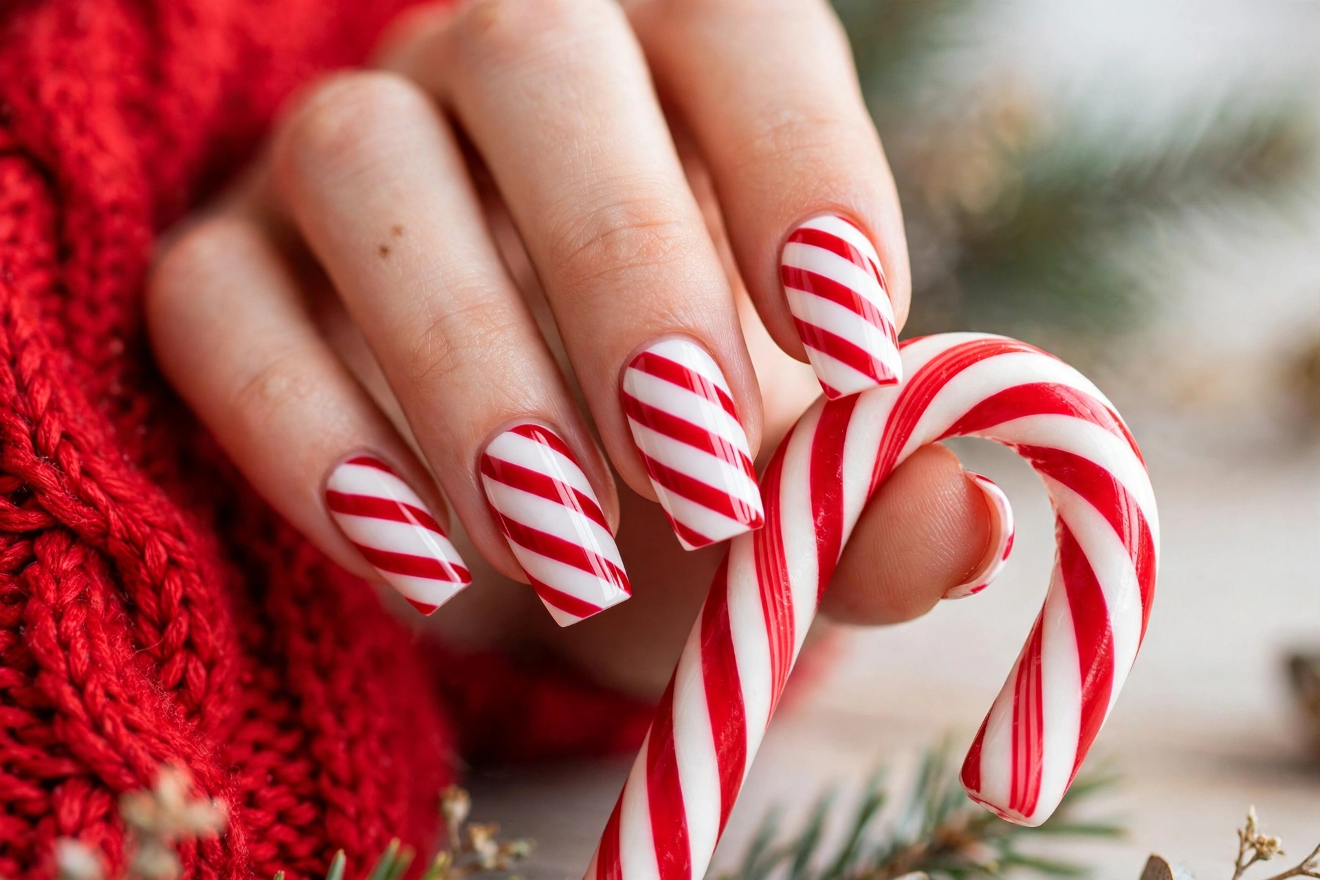 21 Festive Christmas Nails Acrylic for Party Season 6 idea05 7