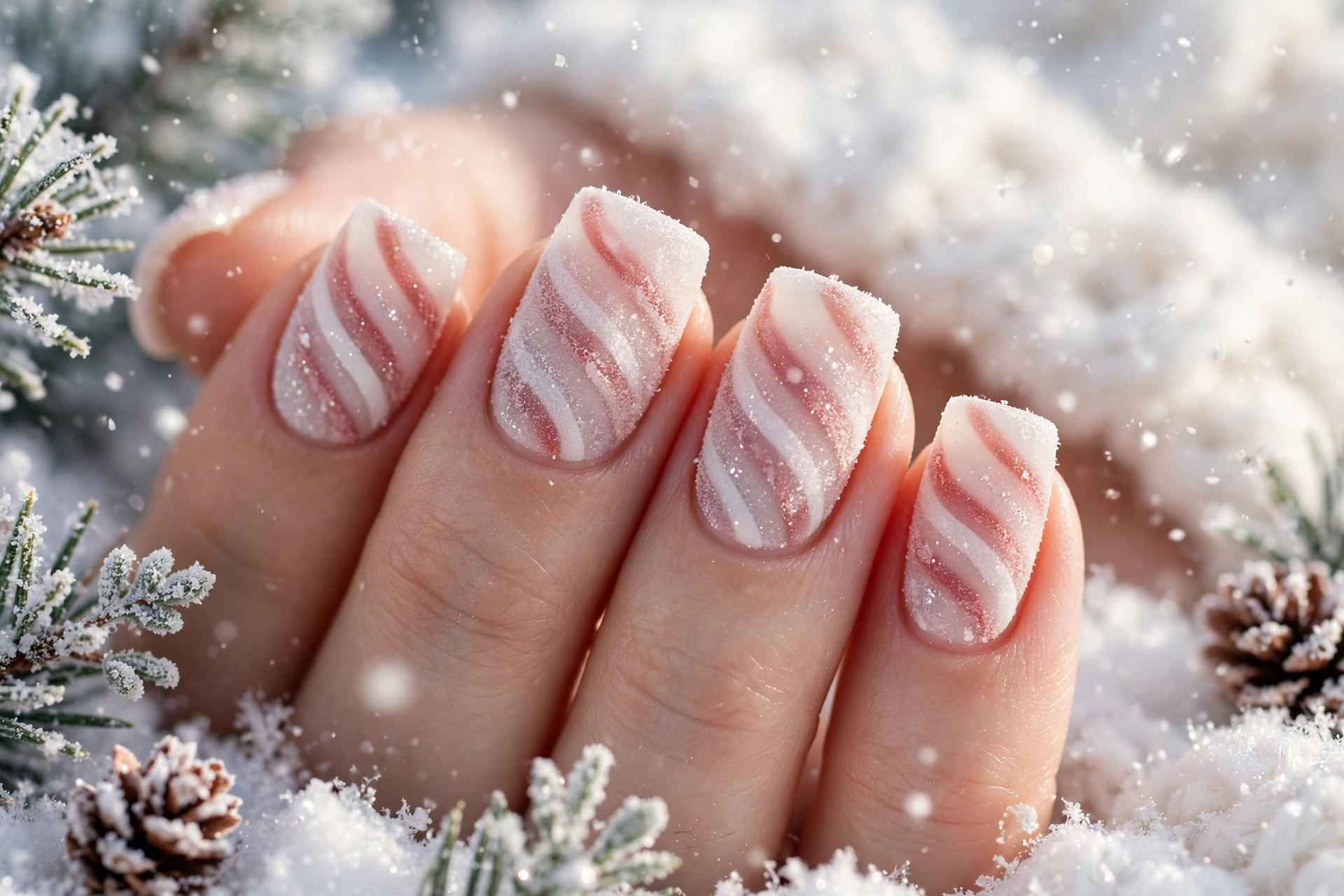 23 Glamorous Candy Cane Christmas Nails to Try Now 6 idea05 9