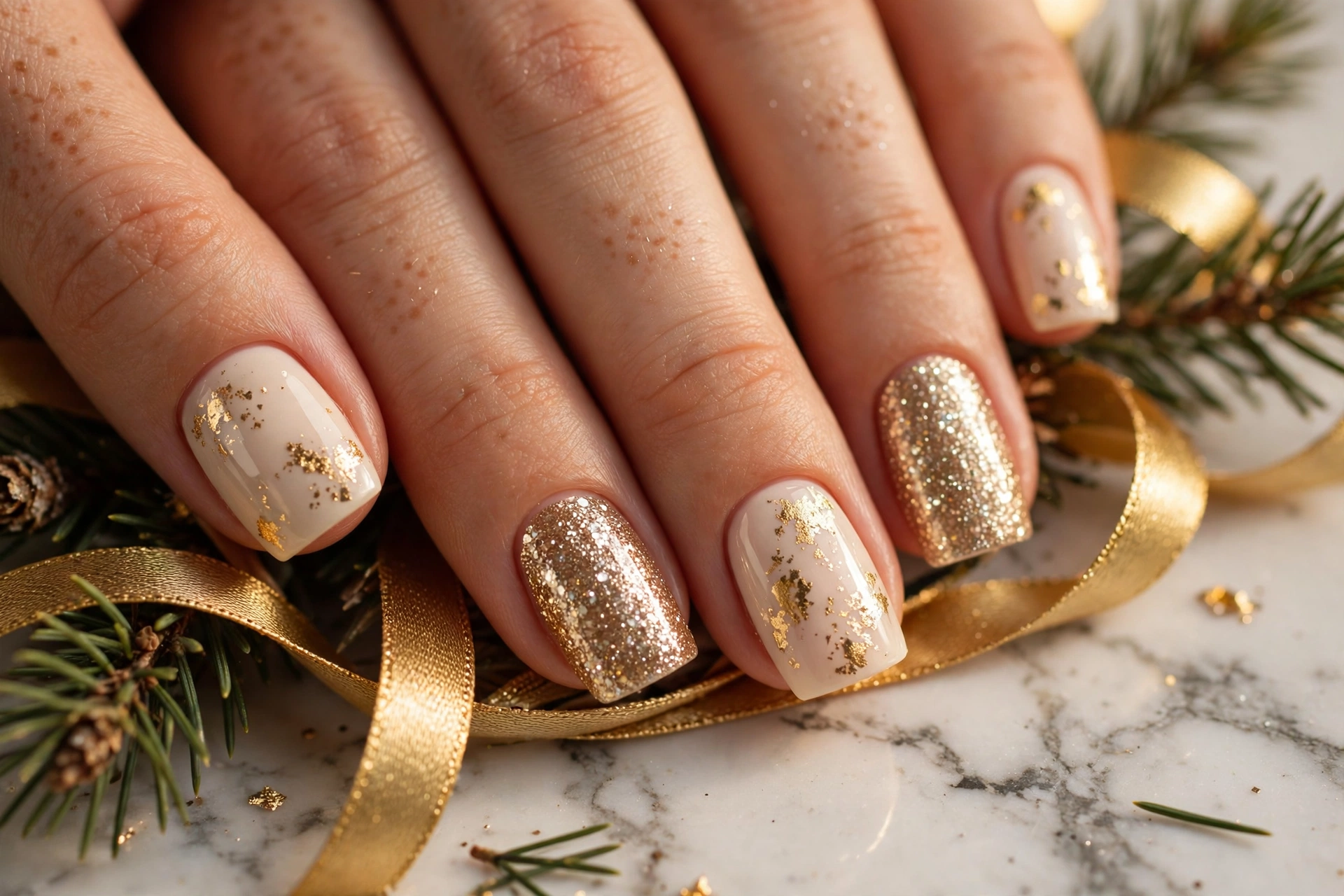 20 Magical Square Christmas Nails You'll Adore Daily 7 idea06 6