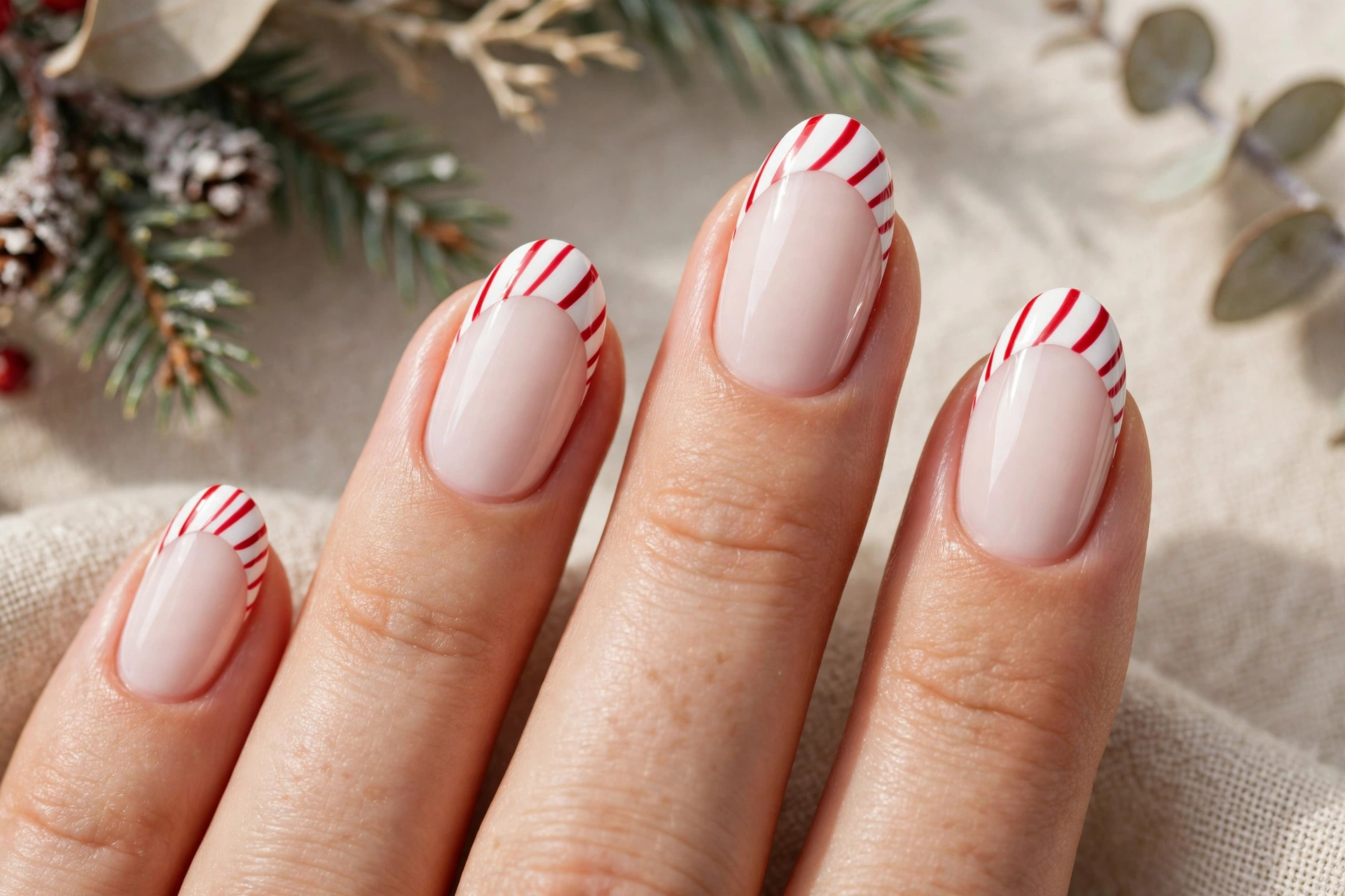23 Glamorous Candy Cane Christmas Nails to Try Now 8 idea07 9