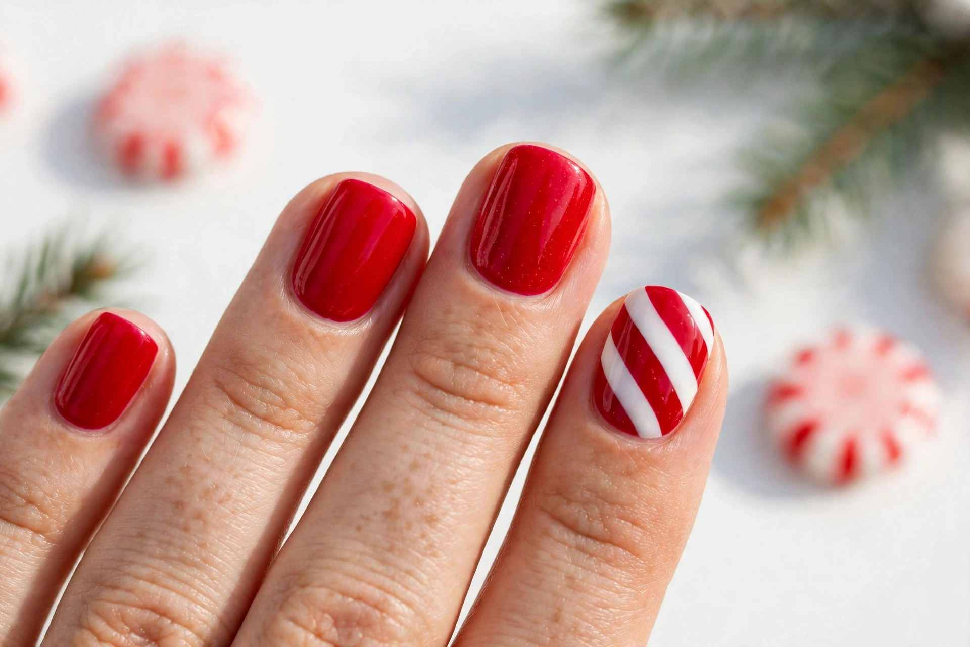 24 Elegant Short Christmas Nails That Look So Classy 9 idea08 4