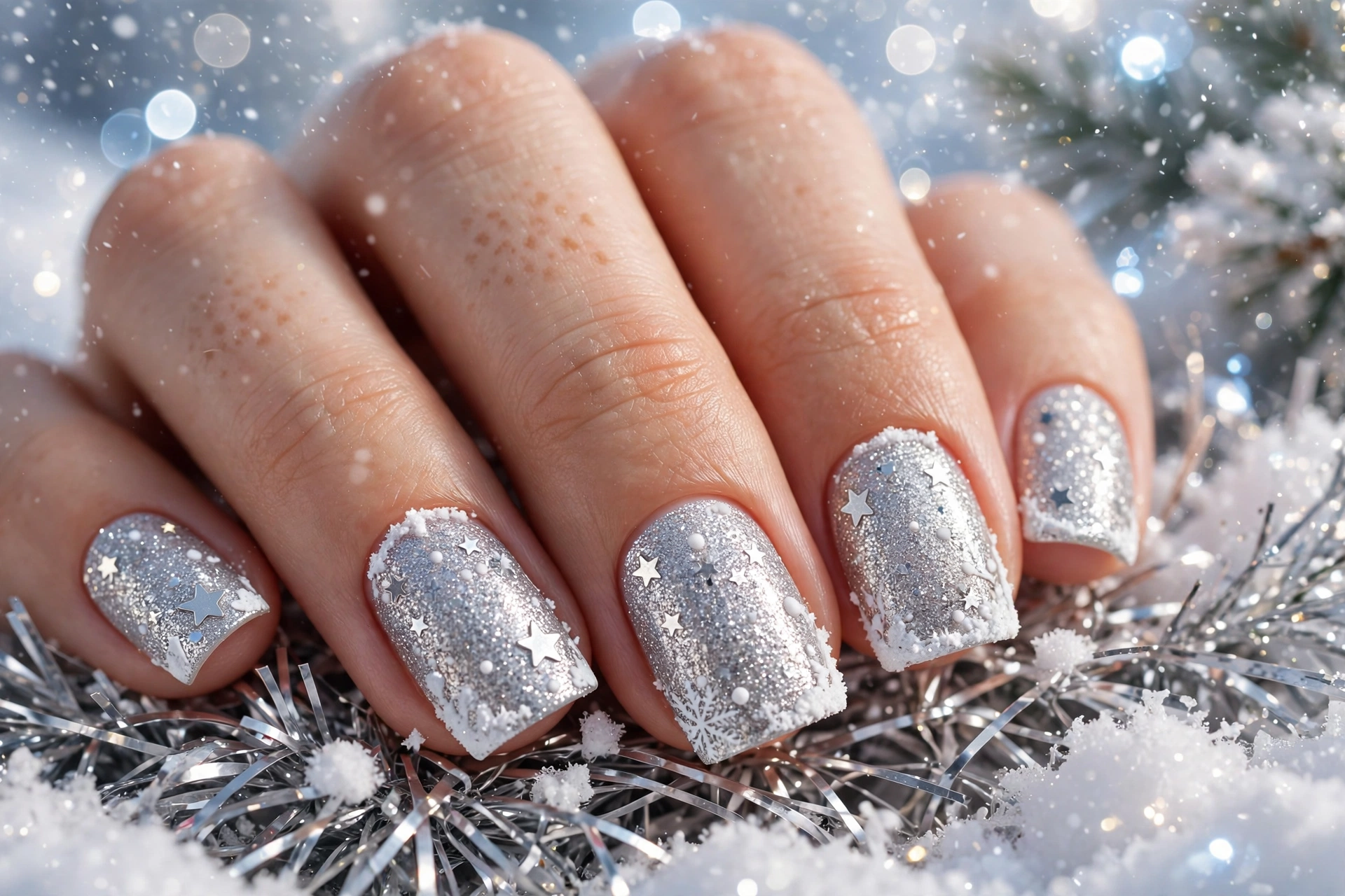 20 Magical Square Christmas Nails You'll Adore Daily 10 idea09 6