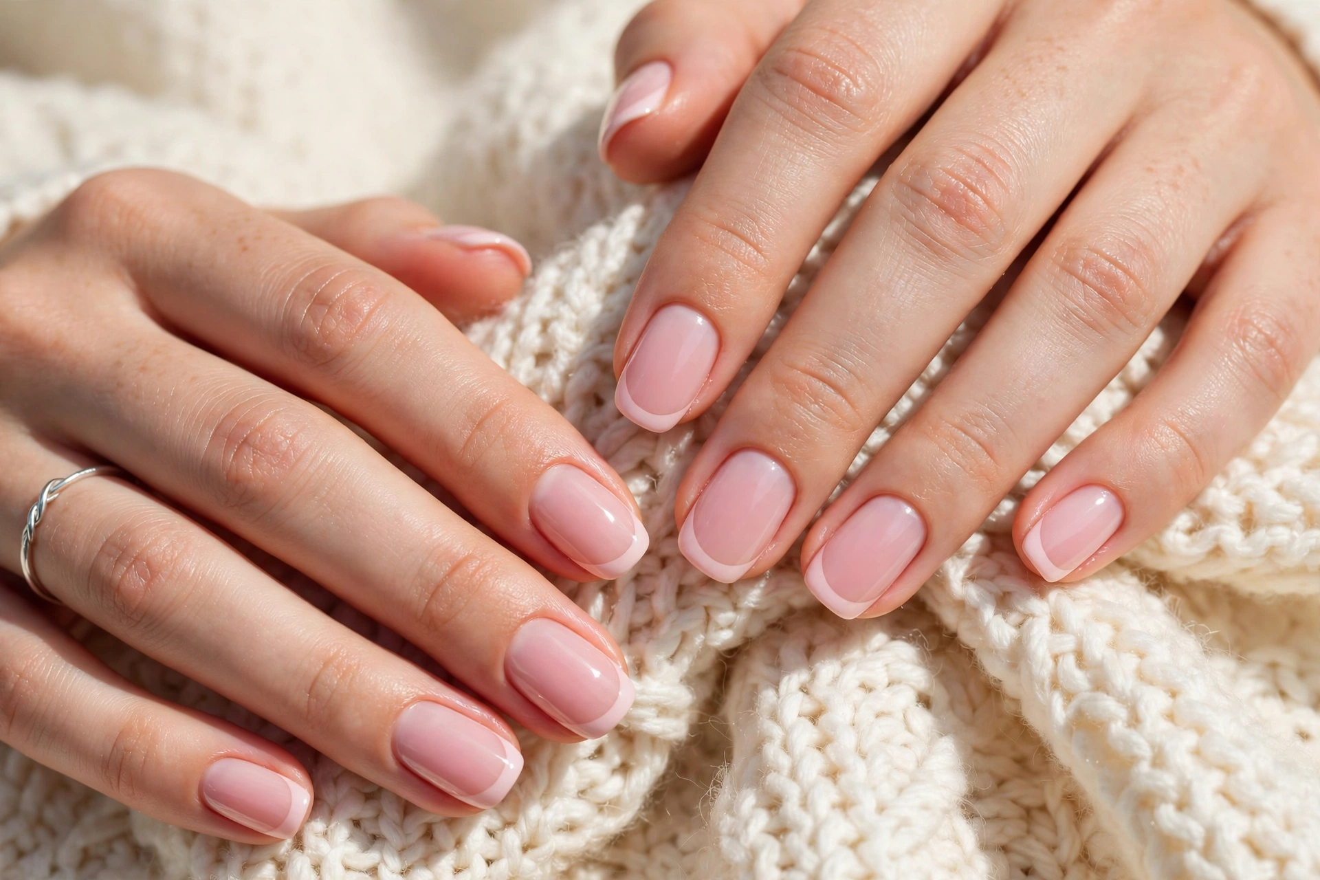 Pink Blush French Tips