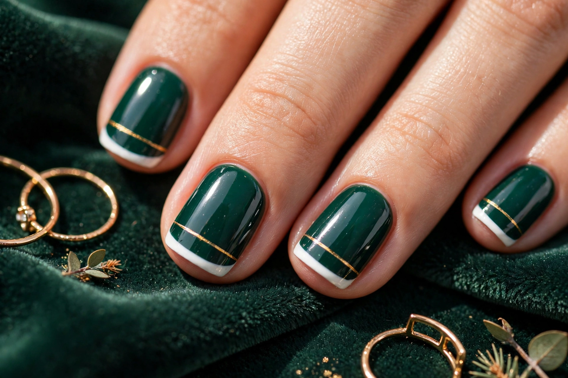 24 Elegant Short Christmas Nails That Look So Classy 11 idea10 4