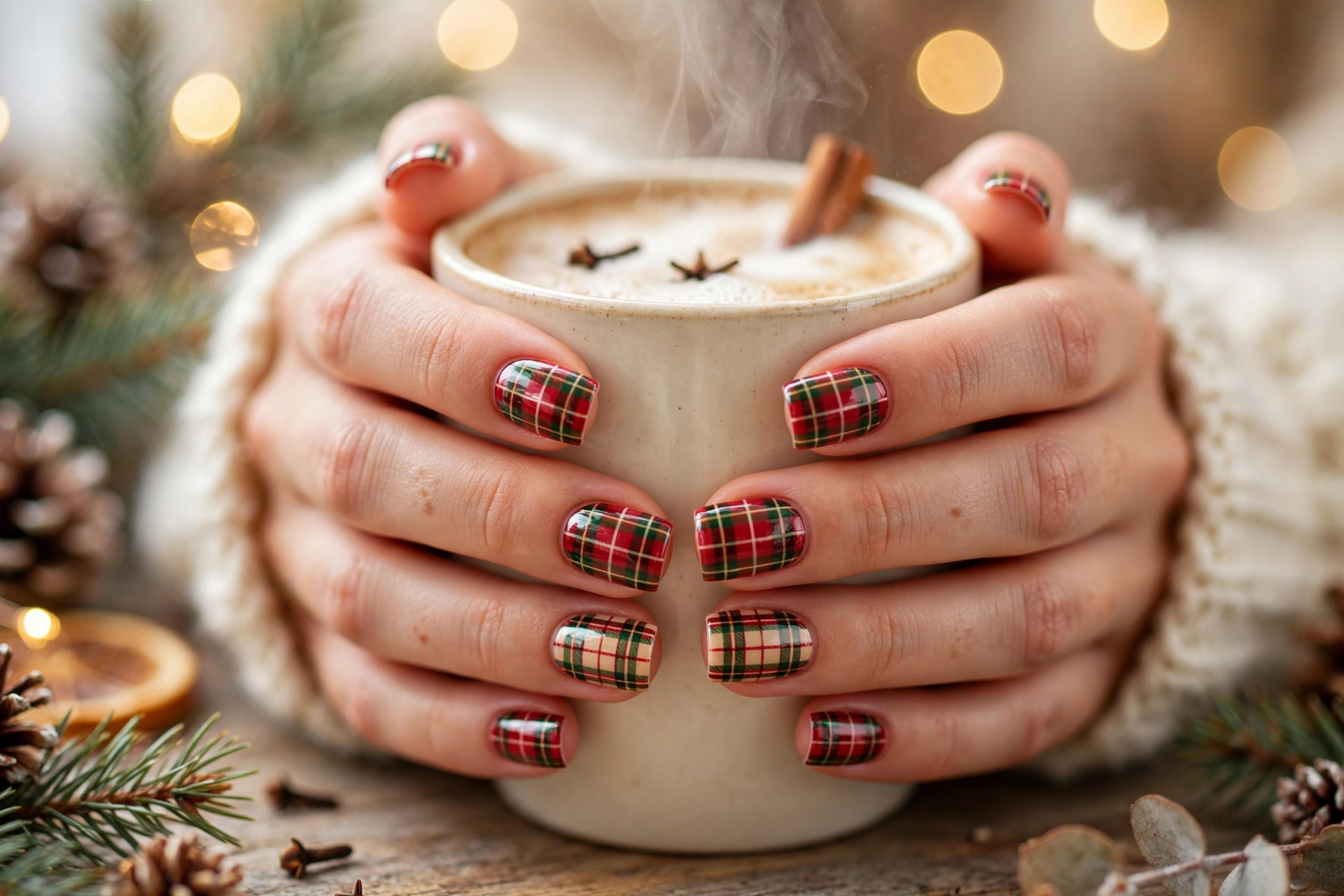 21 Festive Christmas Nails Acrylic for Party Season 11 idea10 7