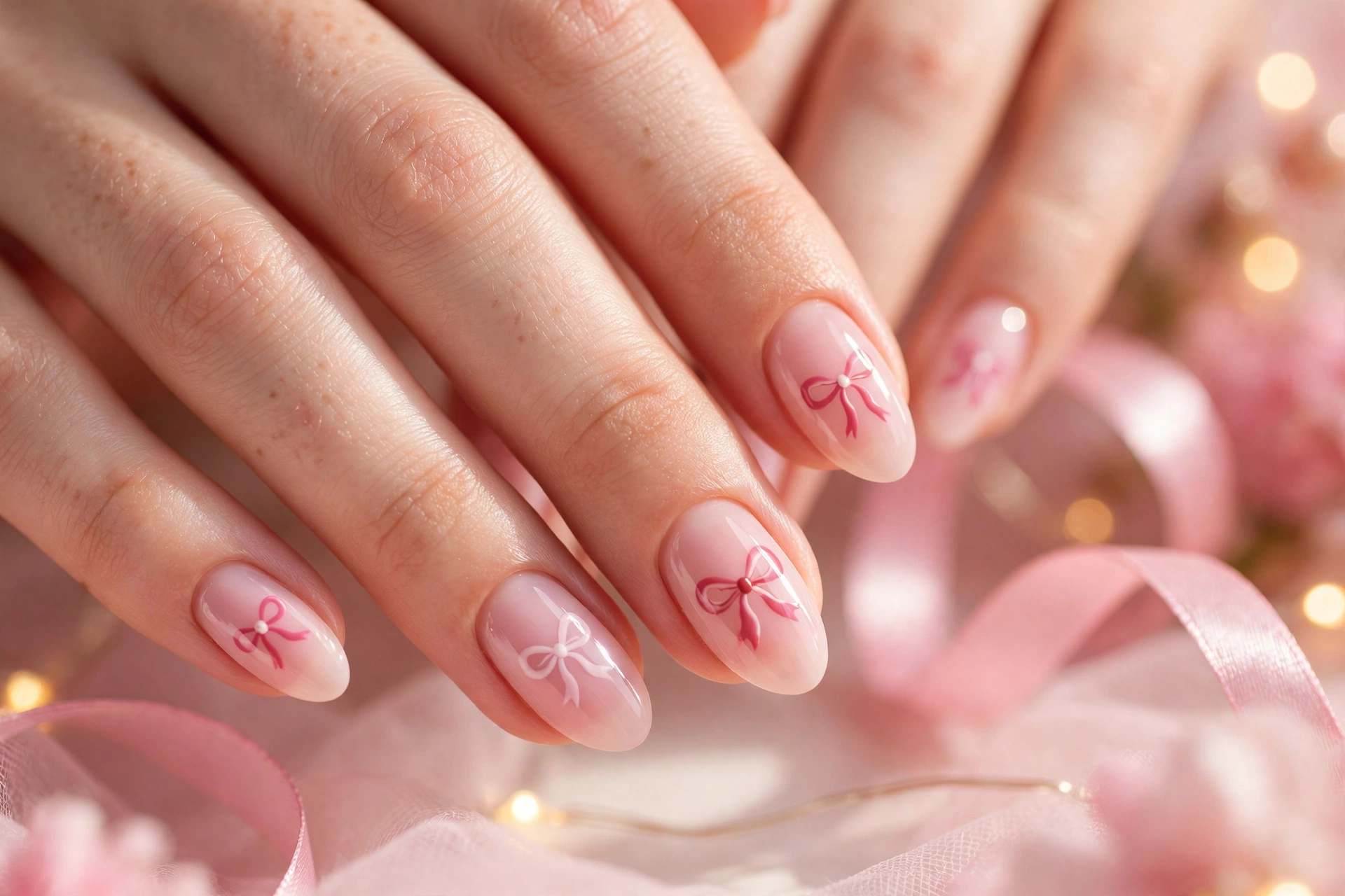 22 Dreamy Pink Christmas Nails You'll Love This Season 12 idea11 2