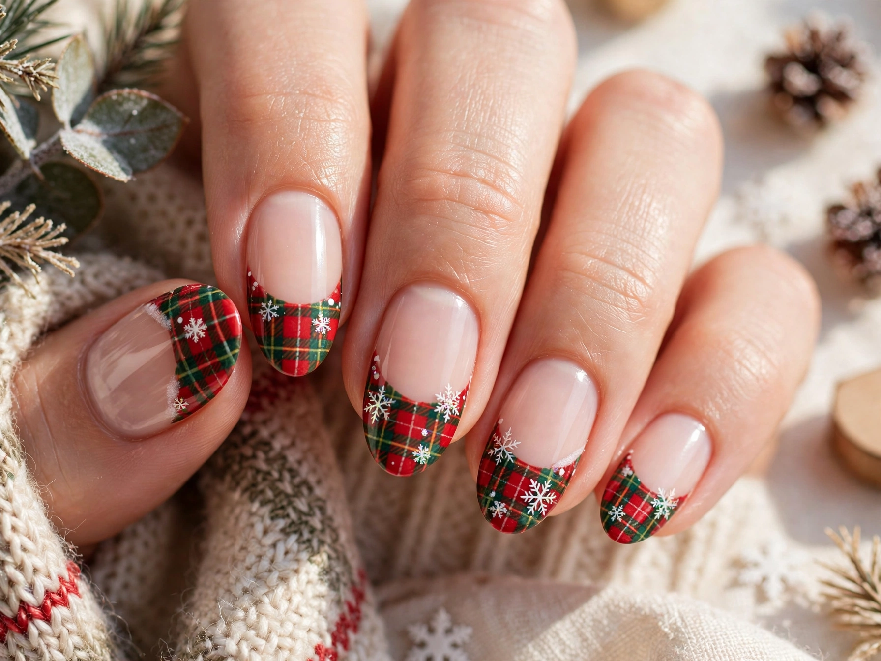 24 Sparkling Snowflake Christmas Nails for Snow Days 13 idea12 10