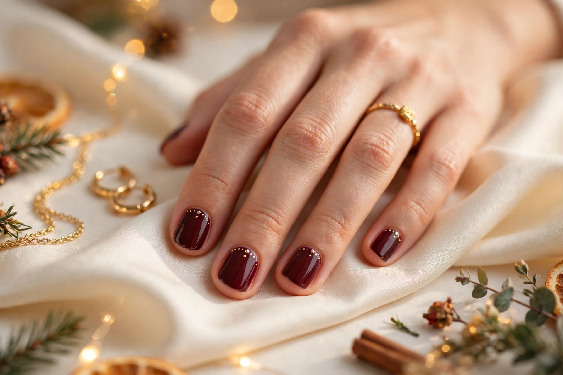 24 Elegant Short Christmas Nails That Look So Classy 14 idea13 4
