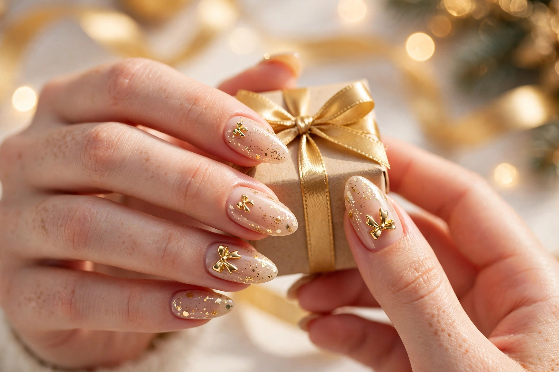 21 Festive Christmas Nails Acrylic for Party Season 15 idea14 7