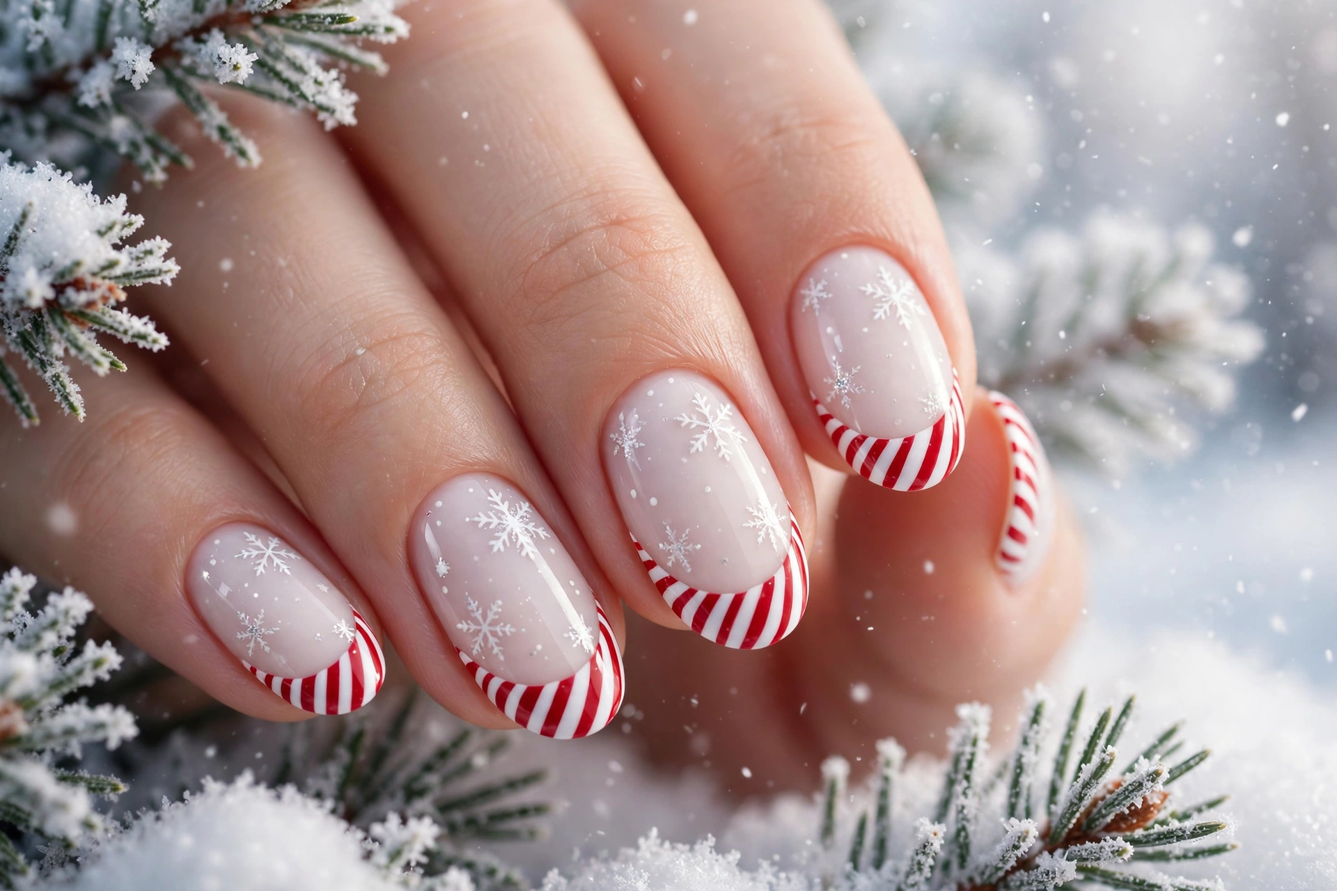 23 Glamorous Candy Cane Christmas Nails to Try Now 16 idea15 9