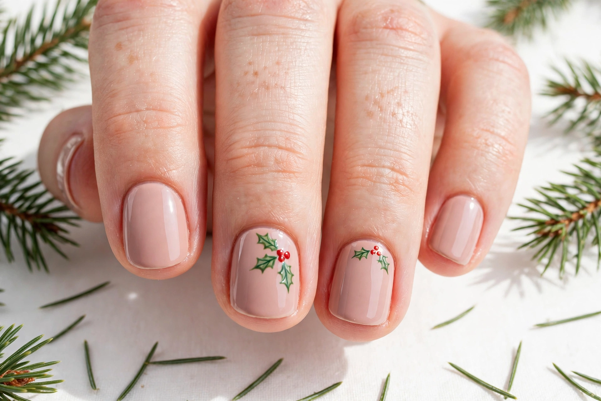 24 Elegant Short Christmas Nails That Look So Classy 17 idea16 4
