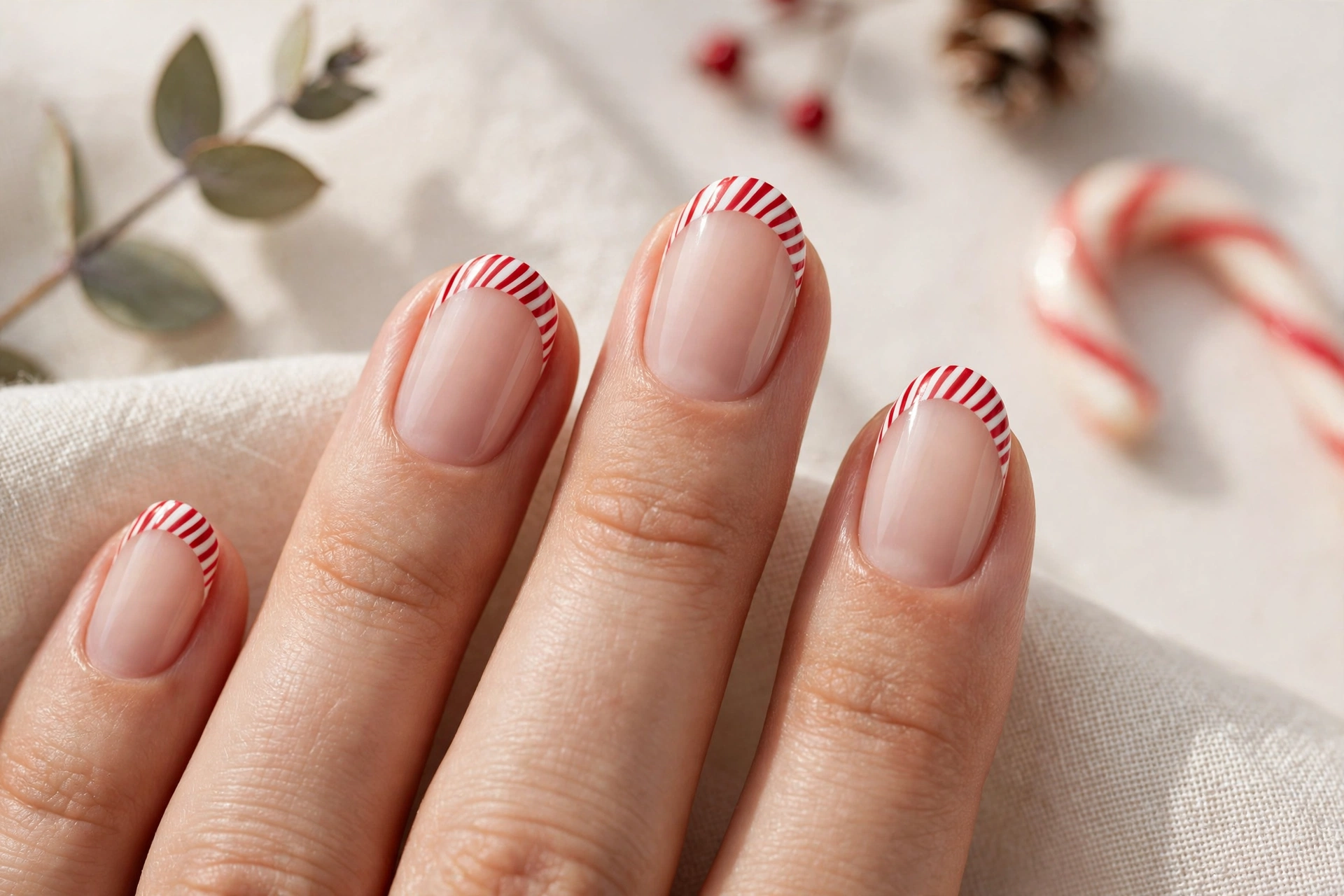23 Glamorous Candy Cane Christmas Nails to Try Now 18 idea17 9