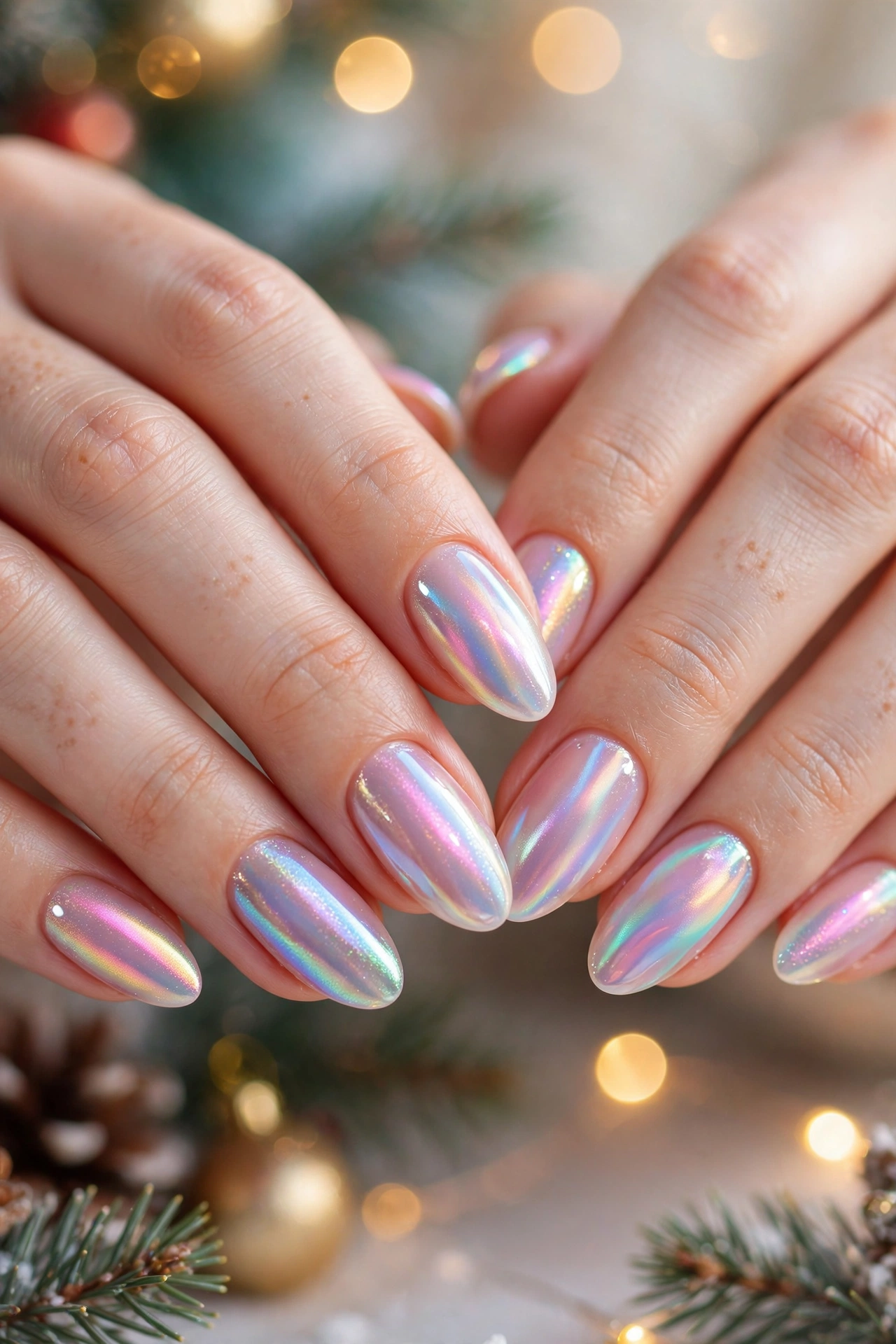 22 Dreamy Pink Christmas Nails You'll Love This Season 22 idea21 1