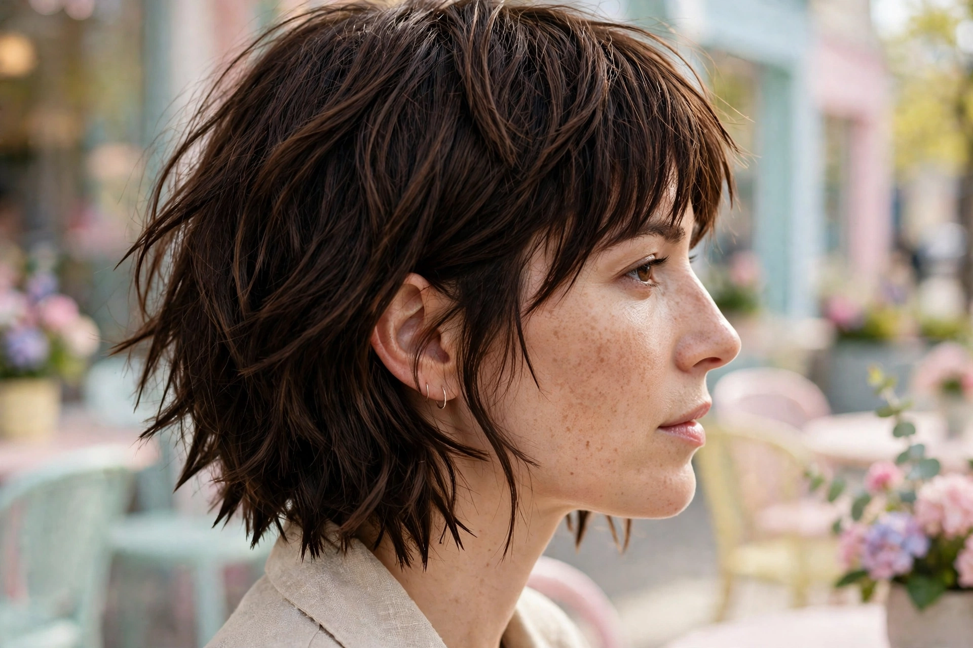 20 Spring Shag Hairstyles Built on Effortless Texture 3 Choppy Bob Shag