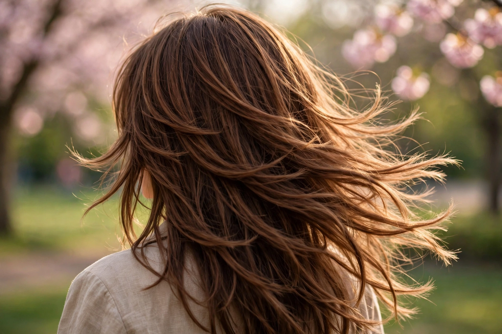 20 Spring Shag Hairstyles Built on Effortless Texture 4 Feathered Long Shag
