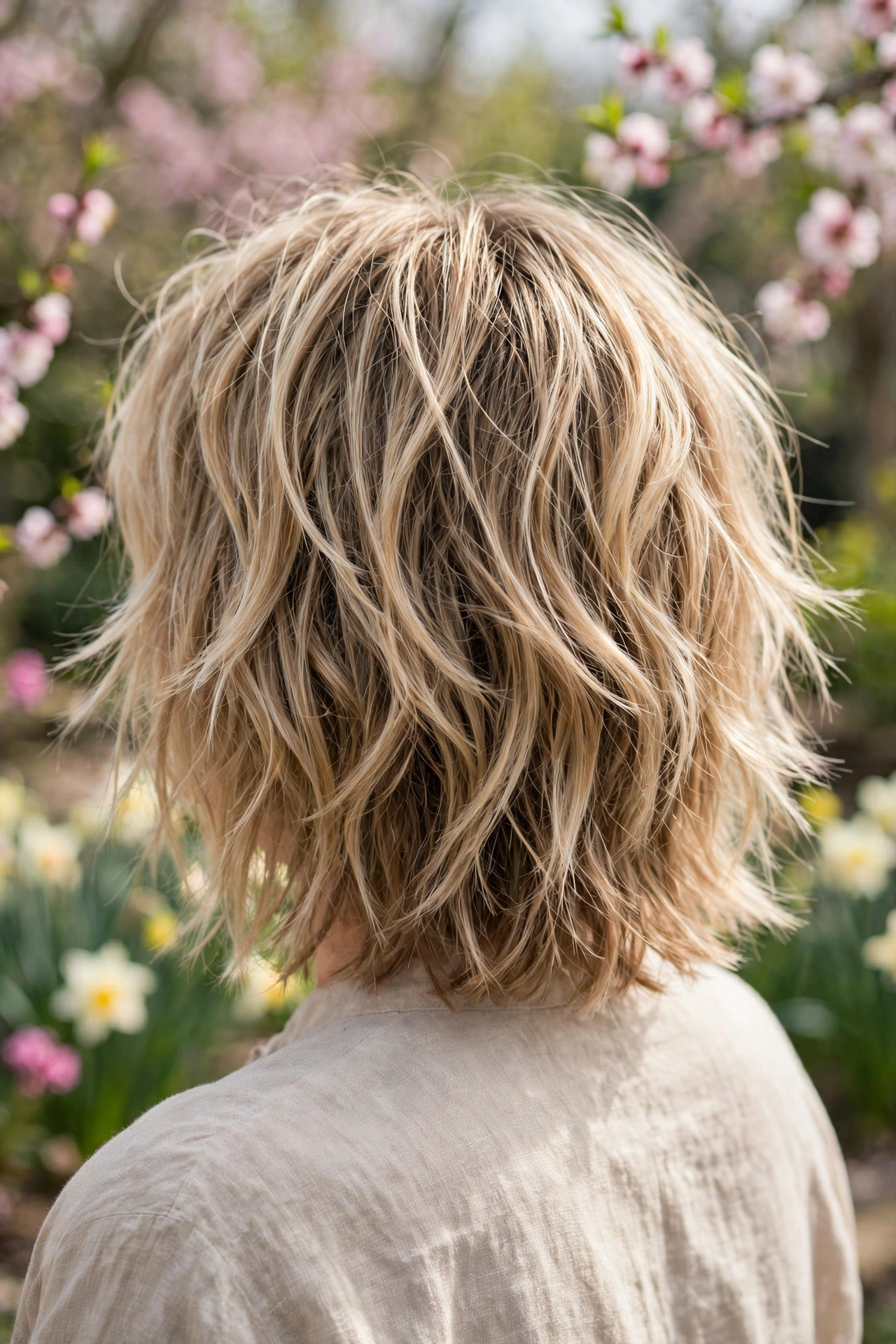 20 Spring Shag Hairstyles Built on Effortless Texture 7 Textured Medium Shag