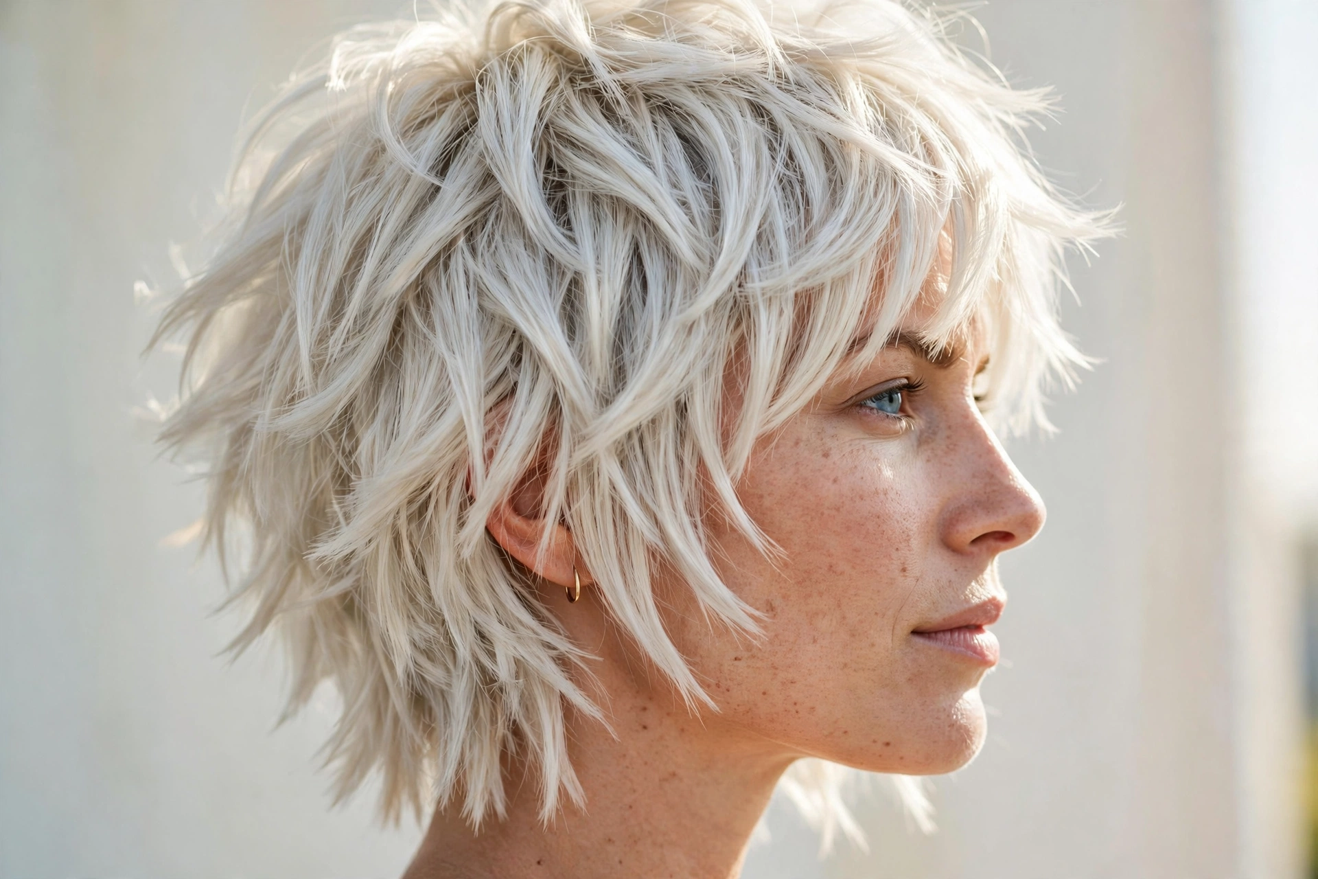 20 Spring Shag Hairstyles Built on Effortless Texture 15 Platinum Shag Chop