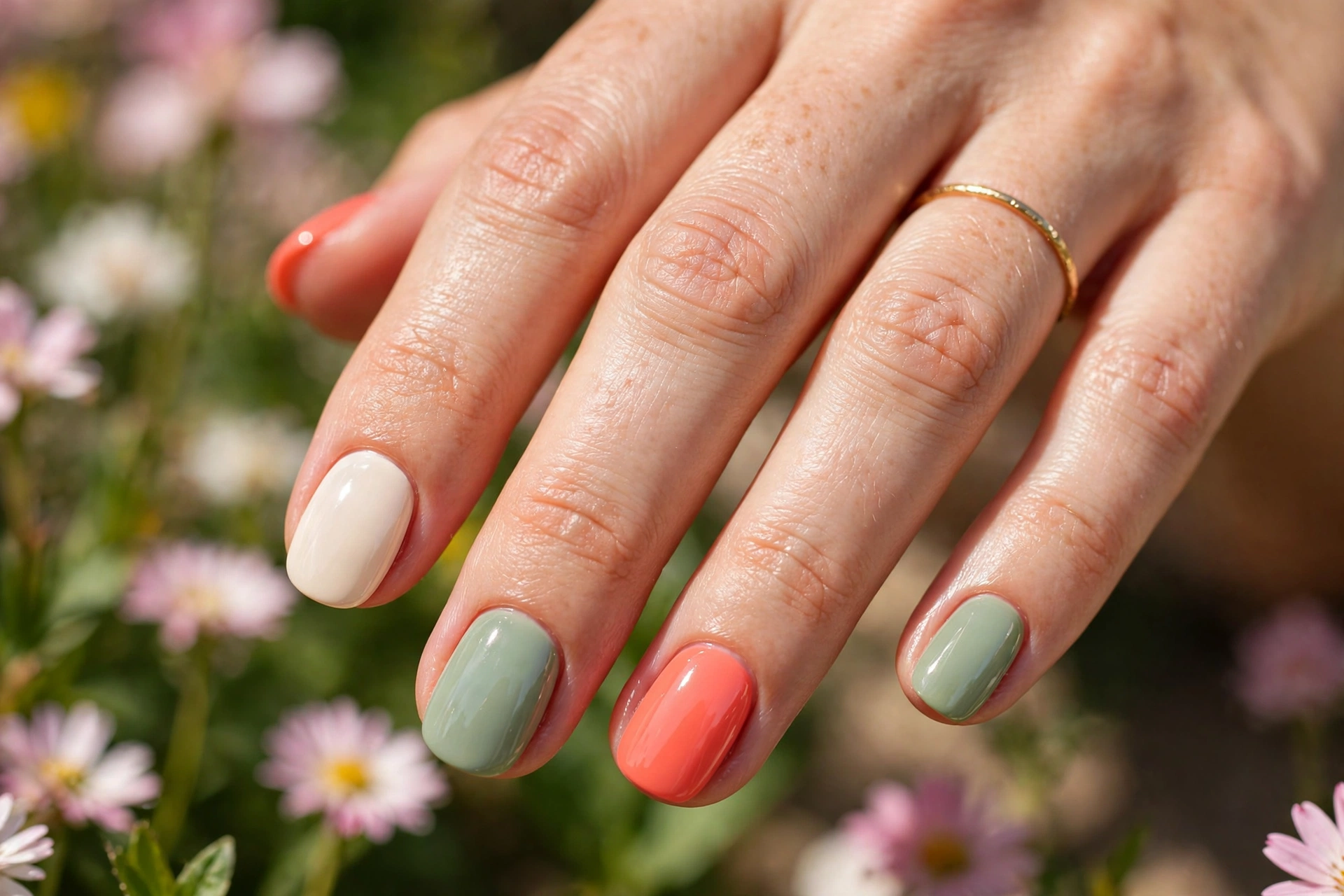 21 May Nail Ideas Blooming Alongside the Garden 13 Coral Garden Pop