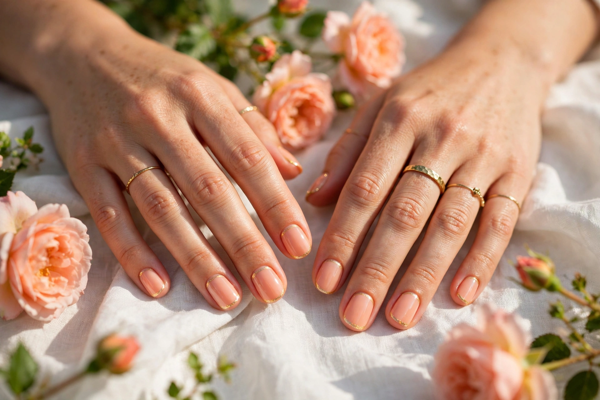 21 May Nail Ideas Blooming Alongside the Garden 16 Peach Garden Glow