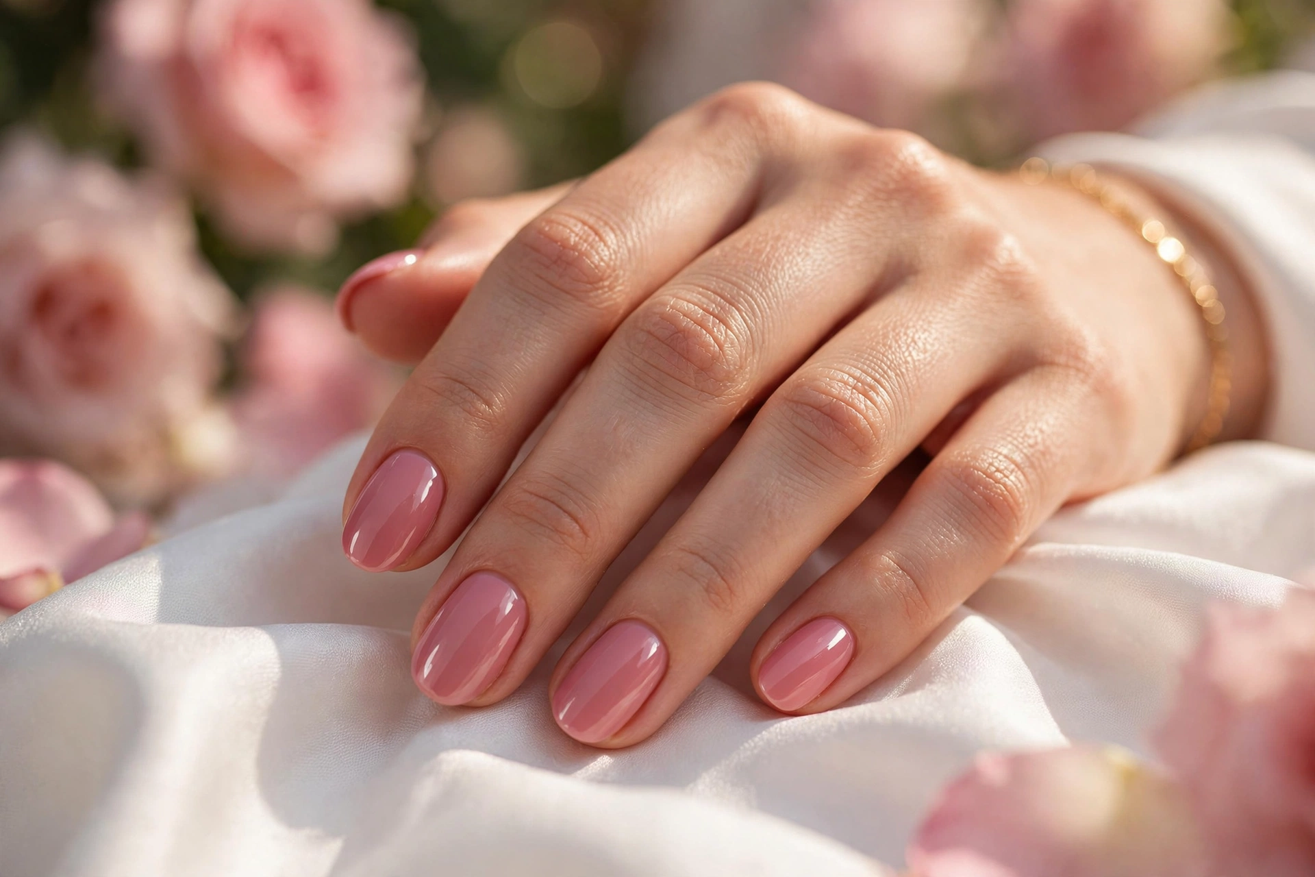 22 Pink Nail Designs From Barely There to Bold 3 Soft Rose Glow