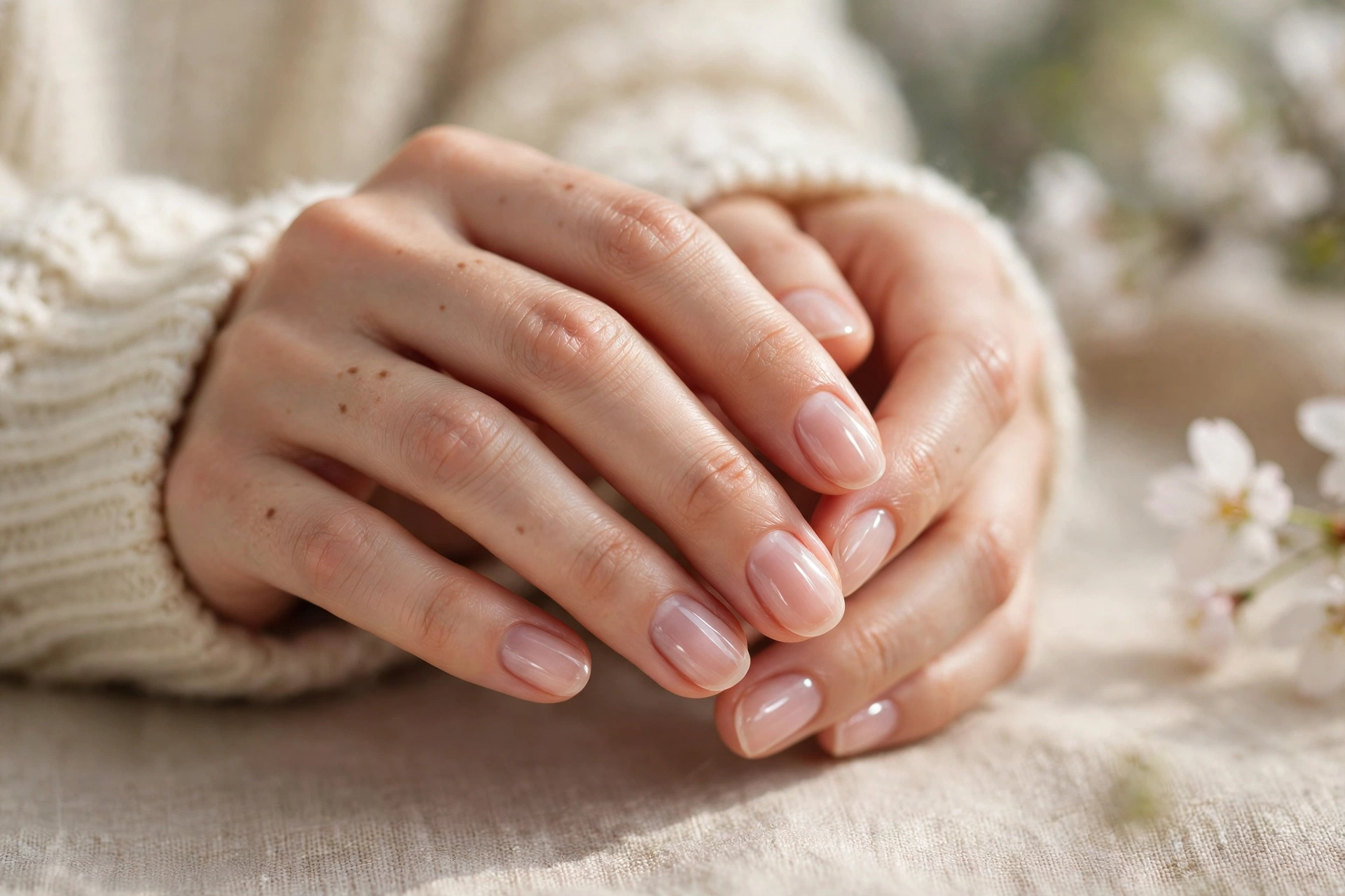 22 Pink Nail Designs From Barely There to Bold 7 Barely Pink Nude
