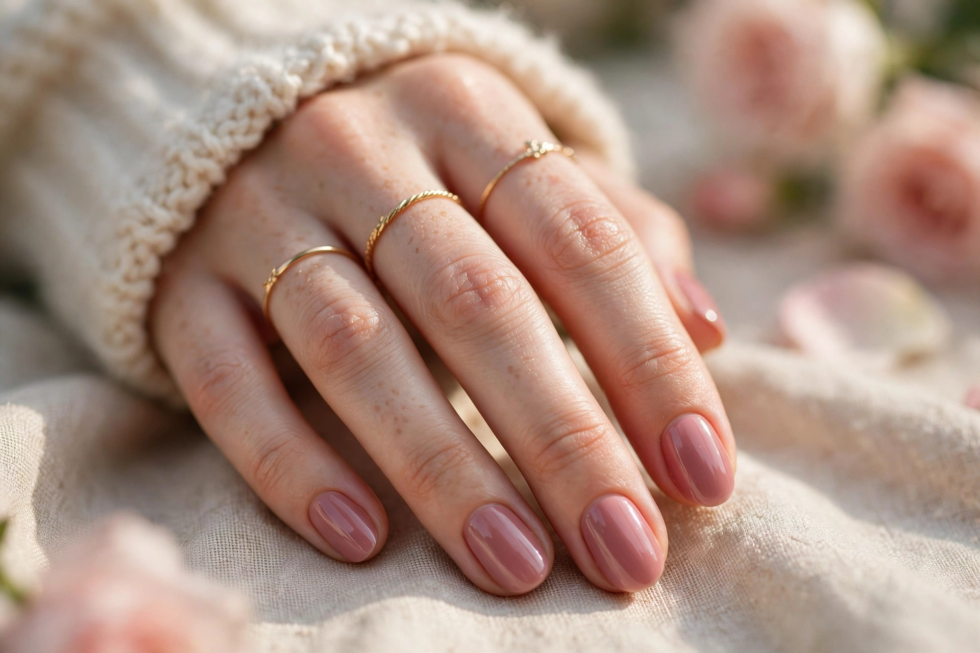 22 Pink Nail Designs From Barely There to Bold 8 Dusty Rose Classic