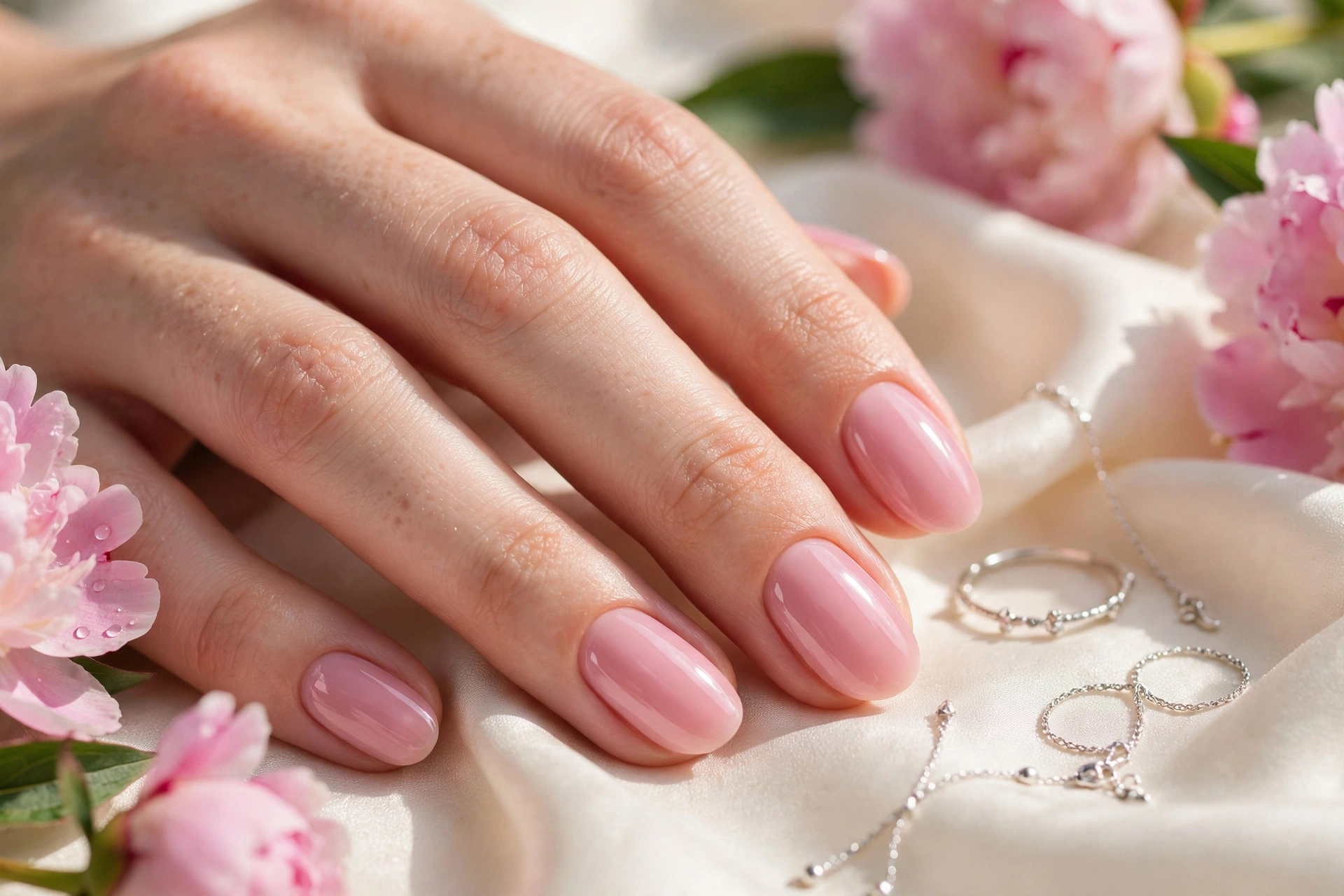 22 Pink Nail Designs From Barely There to Bold 12 Peony Pink Shine