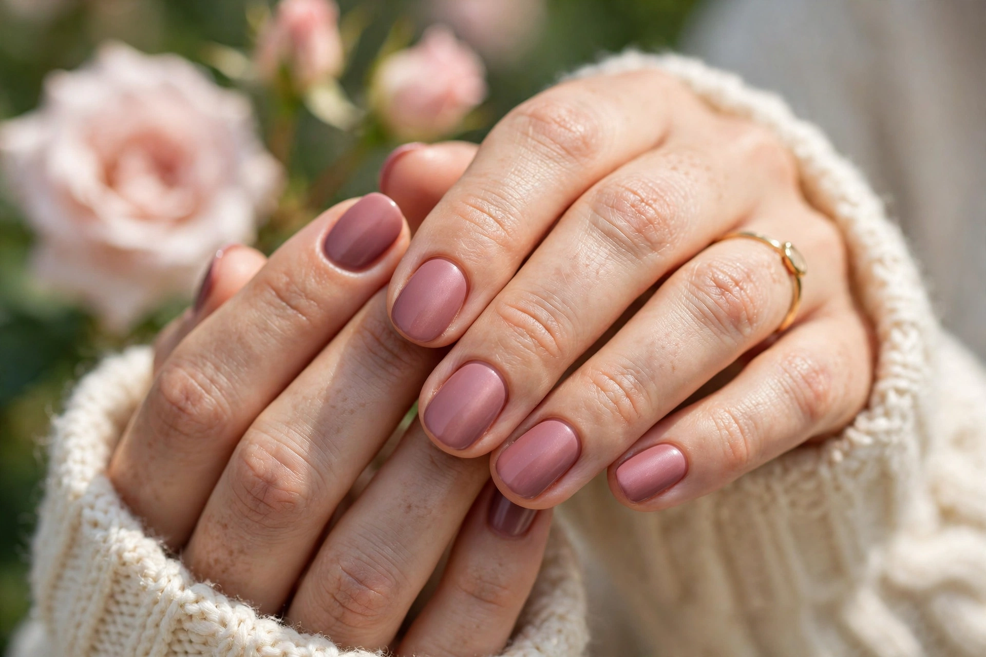 22 Pink Nail Designs From Barely There to Bold 18 Mauve Pink Elegance