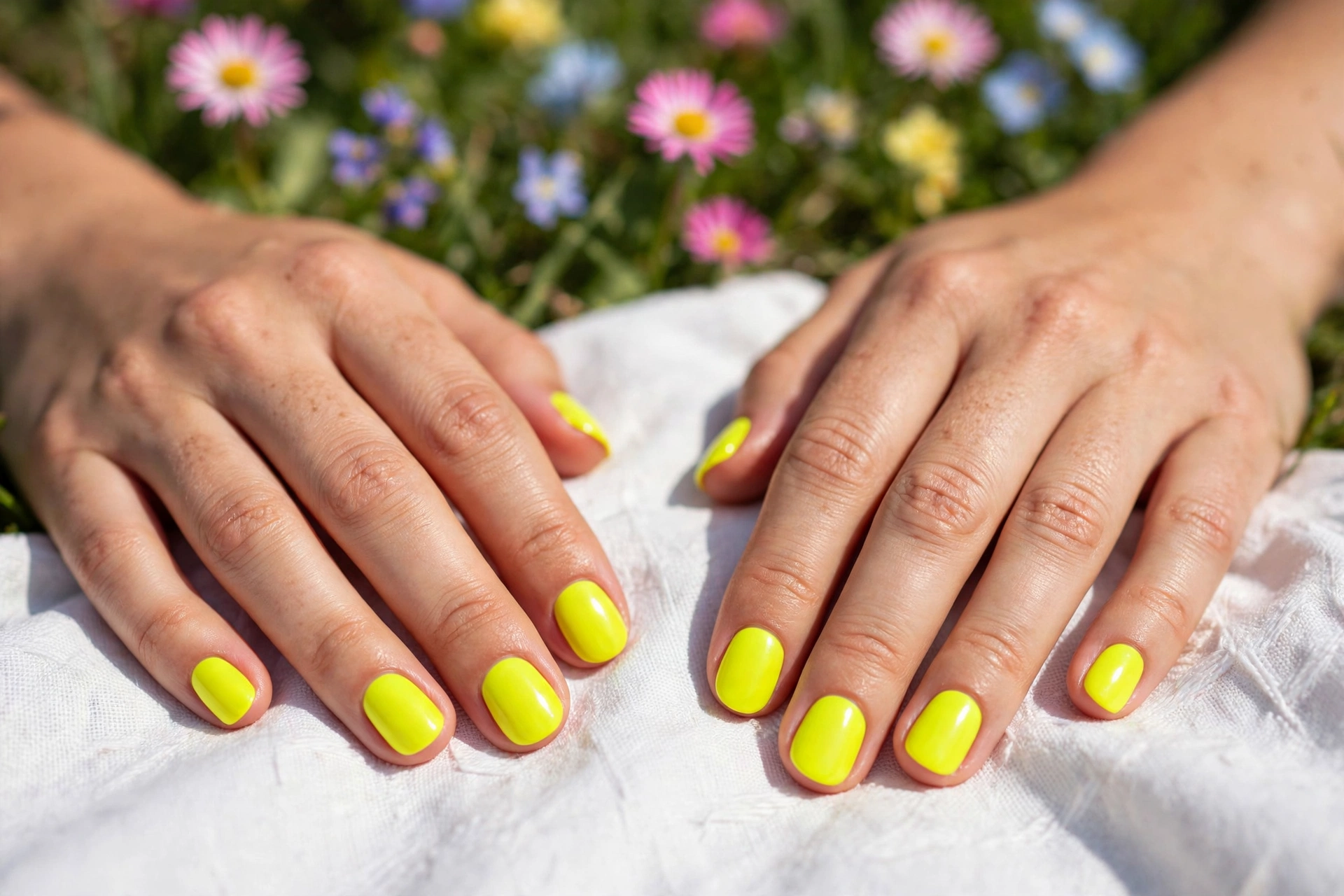 25 Spring Neon Nails Impossible to Ignore Outdoors 5 Electric Yellow Neon