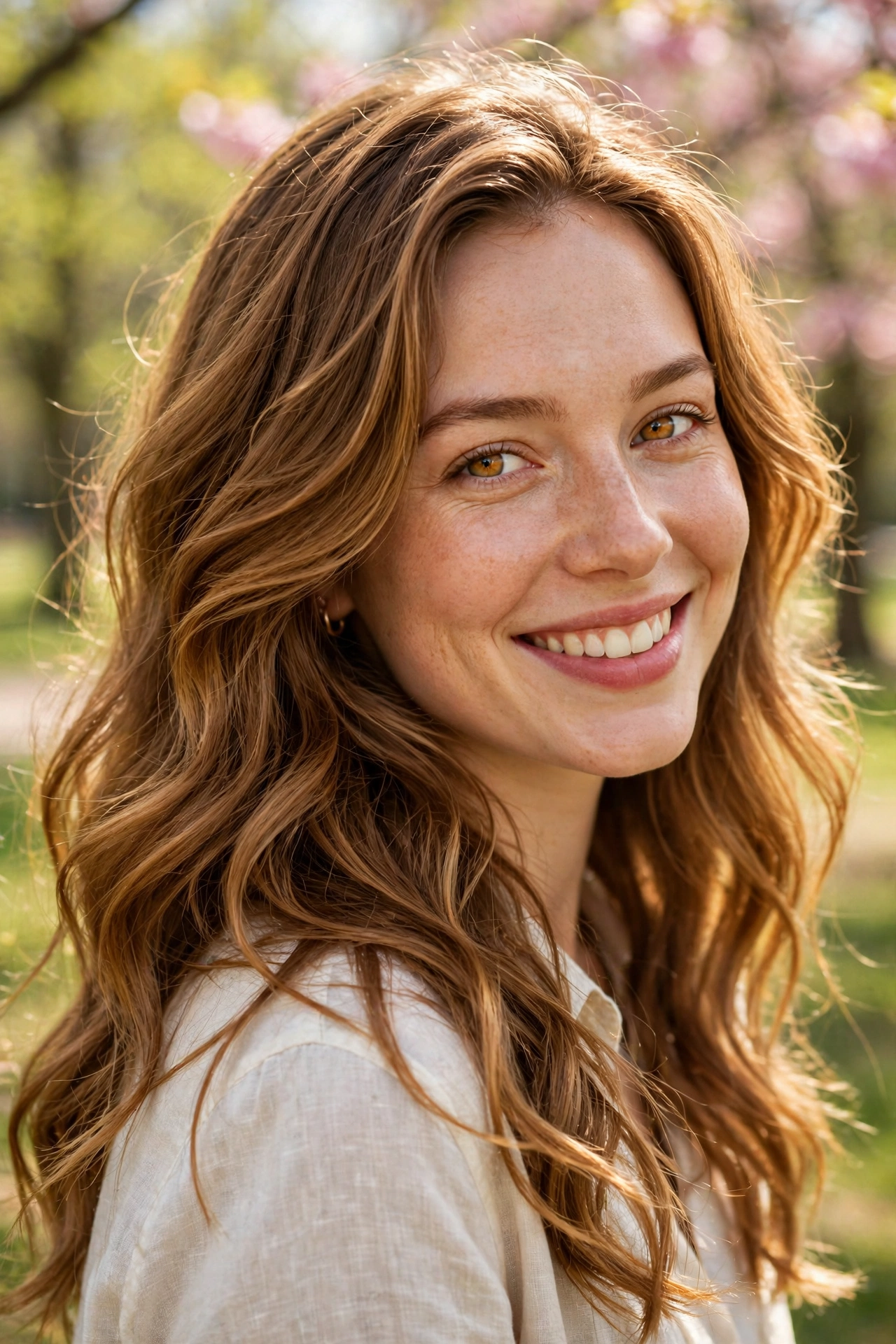 24 Spring Hair Color Picks That Flatter Light Skin 6 Warm Honey Brown
